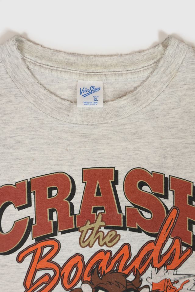 Vintage Distressed Taz Crash The Boards Tee #2