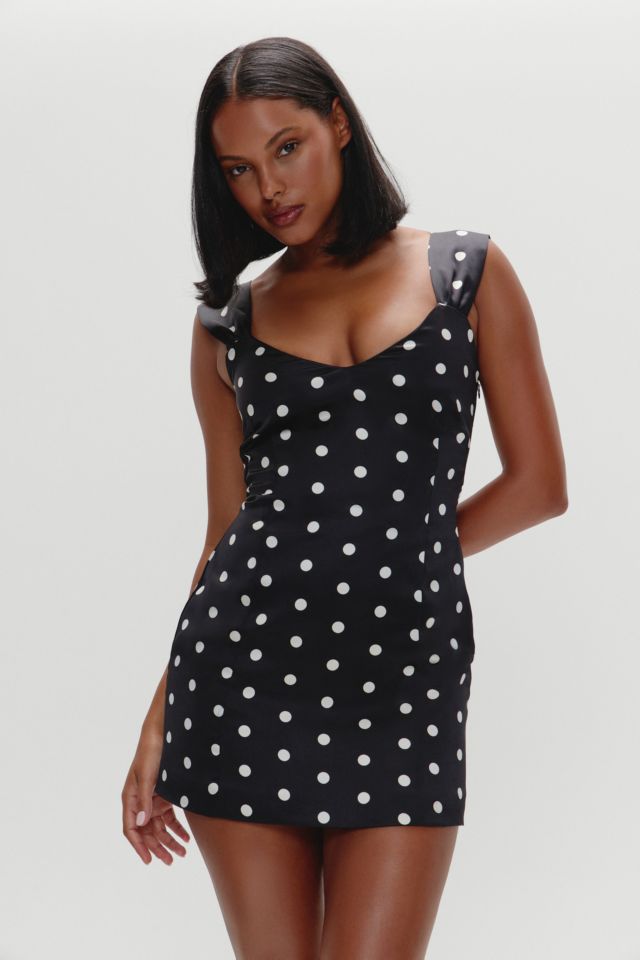 Frankies Bikinis Aurabelle Domino Sateen Mini Dress #1