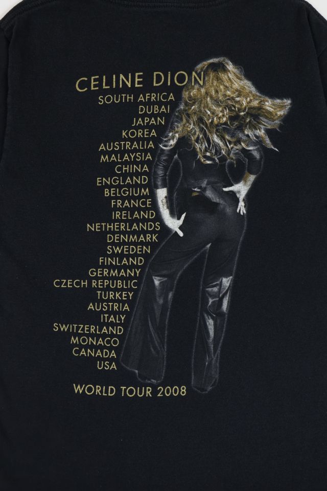 Vintage Celine Dion 2008 World Tour Tee #4