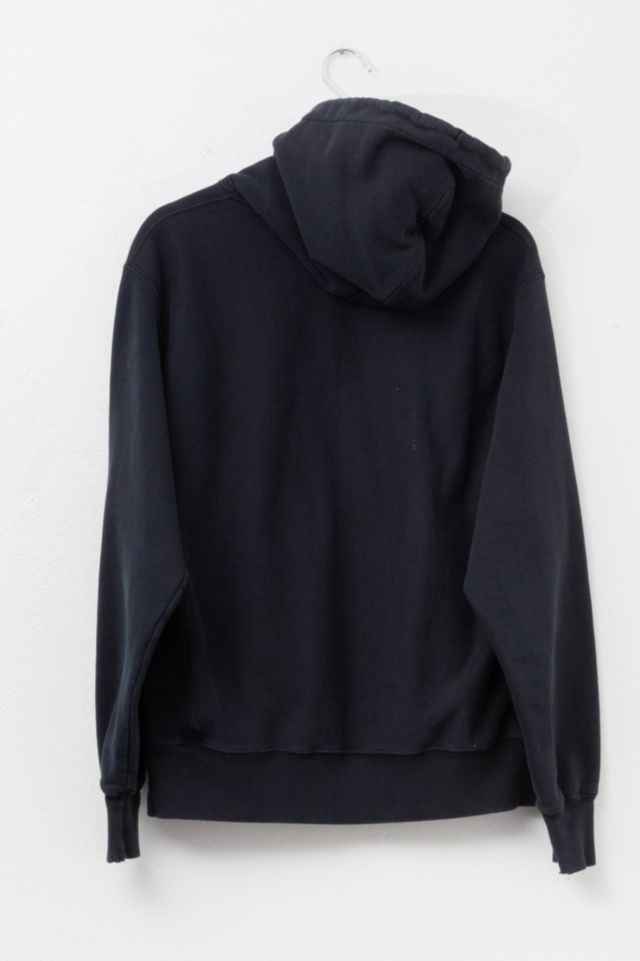 Vintage Y2K Champion Reverse Weave Black Hoodie Sweatshirt #2
