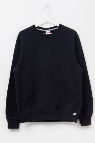 Vintage Y2K Russell Athletic Reverse Weave Black Crewneck Sweatshirt