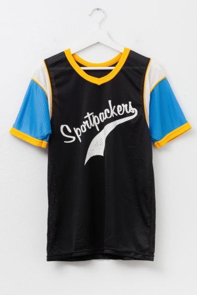Vintage 1970s Sportpackers Mesh Baseball Jersey Made in USA