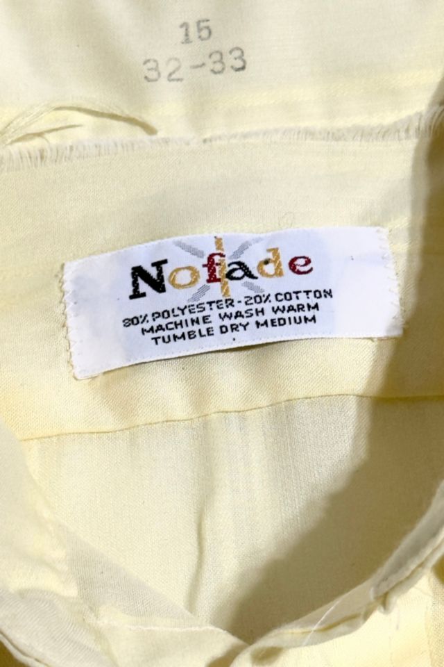 Vintage 1970's No Fade Ghost Stripe Disco Shirt #1