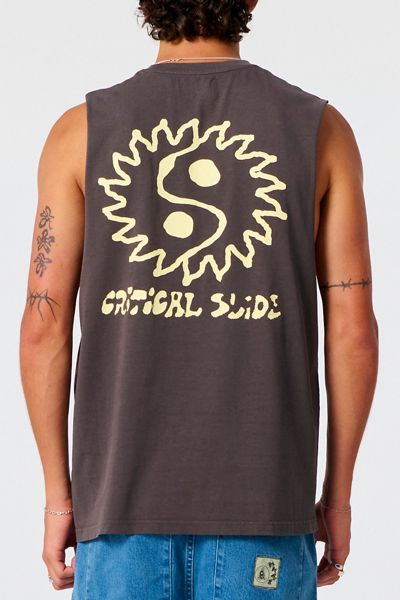 The Critical Slide Society Yin Yang Graphic Muscle Tee