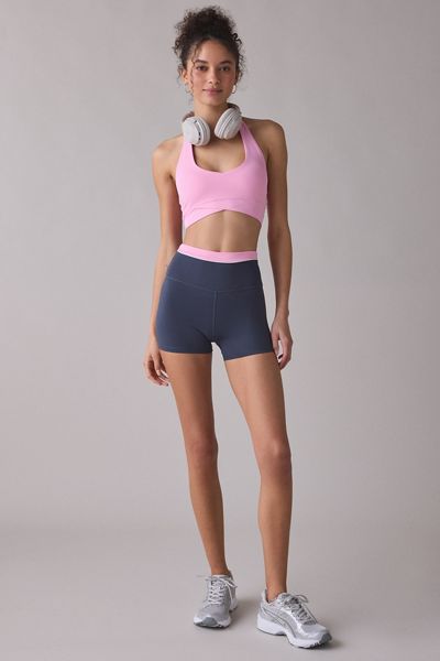P.E Nation Reflect Layered Waistband 3" Bike Shorts