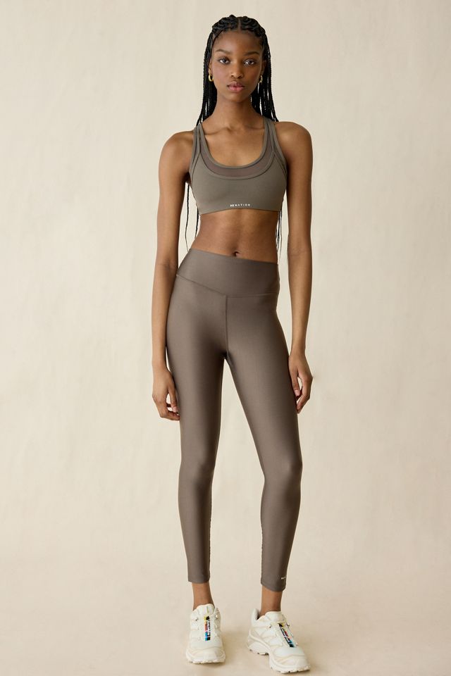 P.E Nation Fairmount Major Brown Full Length Leggings #4