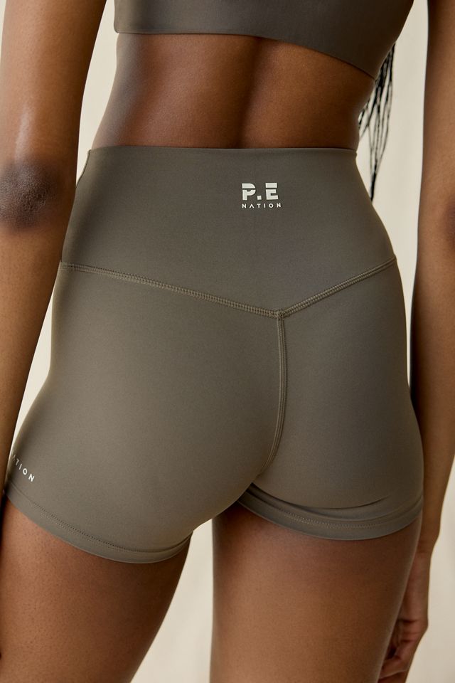 P.E Nation Signature Major Brown 3" Bike Shorts #1