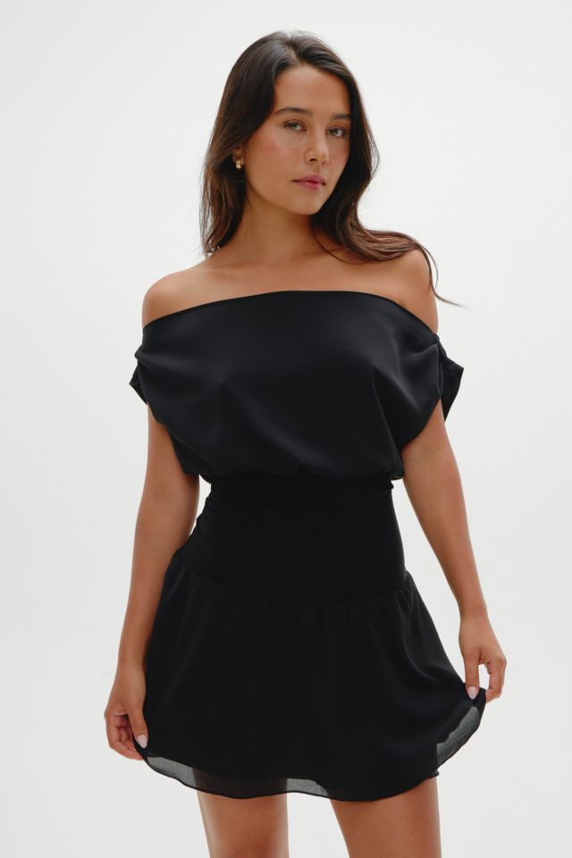 Frankies Bikinis Silas Meet Me At Dusk Chiffon Mini Dress #2