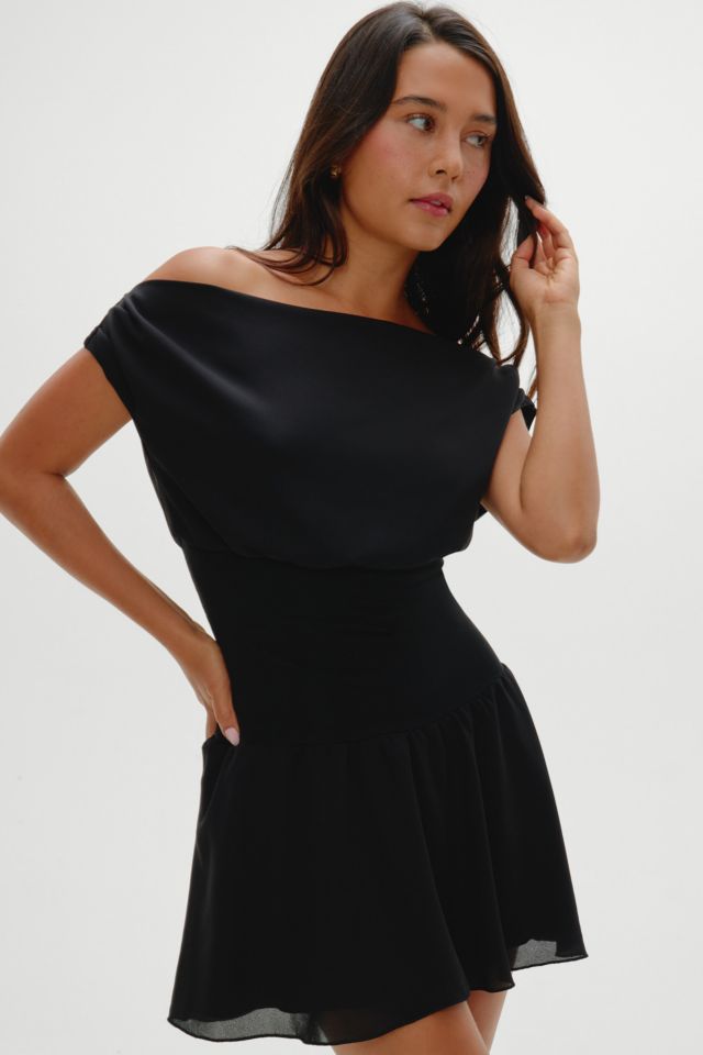 Frankies Bikinis Silas Meet Me At Dusk Chiffon Mini Dress #3