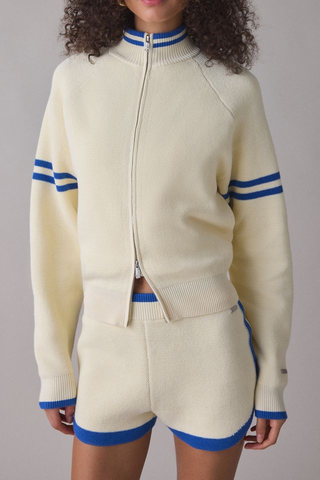 P.E Nation Odyssey Waffle Knit Zip-Up Cardigan #1