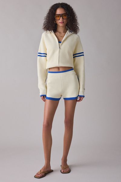 P.E Nation Odyssey Waffle Knit Zip-Up Cardigan