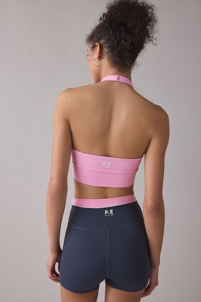 P.E Nation Reset Prism Pink Halter Sports Bra #2