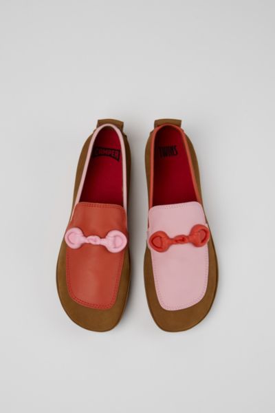 Camper Right Nina Twins Leather Loafer, Women's At Urban Outfitters In Multi