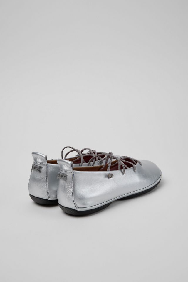 Camper Right Nina Leather Lace-Up Ballerina Flat #2