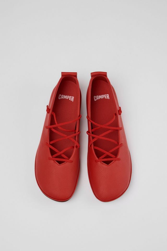 Camper Right Nina Leather Lace-Up Ballerina Flat | Urban Outfitters