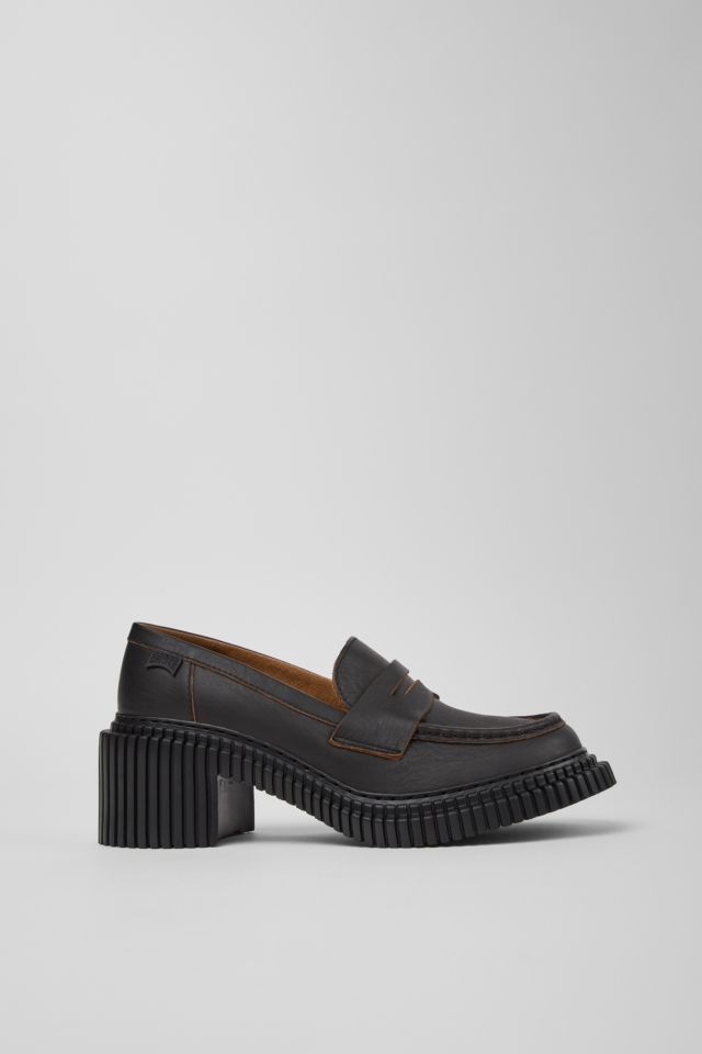 Camper Pix London Leather Heeled Loafer #1