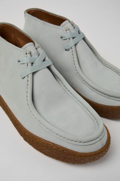 Camper Peu Terreno Leather Bootie In Light Grey, Women's At Urban Outfitters In Gray