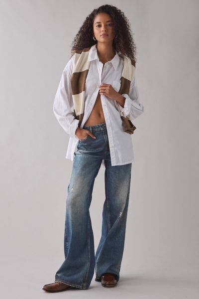 Jean à jambe large taille moyenne G11 GUESS JEANS