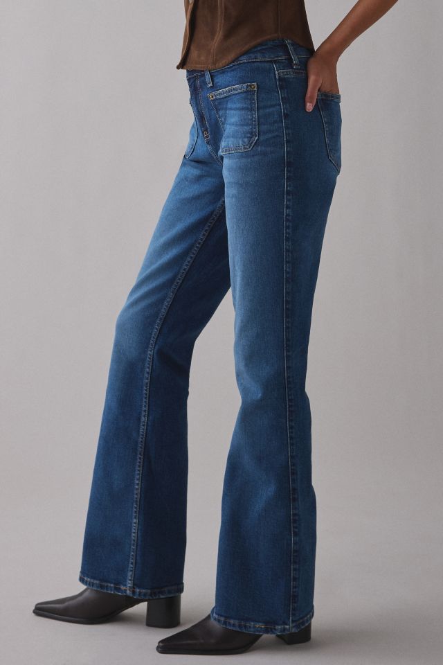 GUESS JEANS G09 Patch Pocket Mid-Rise Bootcut Jean #3