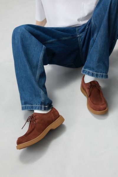 Camper Norman Leather Moc-toe Shoe In Brown, Men's At Urban Outfitters In Multi