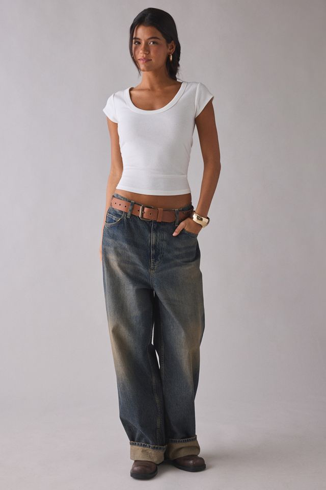 BDG Off-Duty Ribbed Scoop Neck Short Sleeve Tee #2