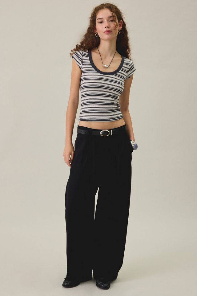 BDG Off-Duty Ribbed Scoop Neck Short Sleeve Tee #3