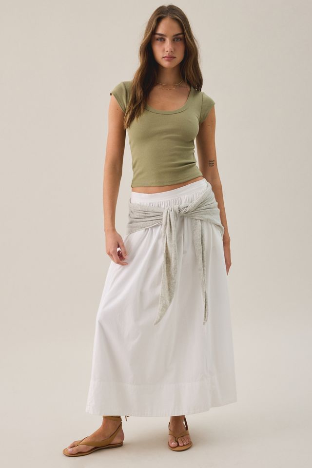 BDG Off-Duty Ribbed Scoop Neck Short Sleeve Tee #3
