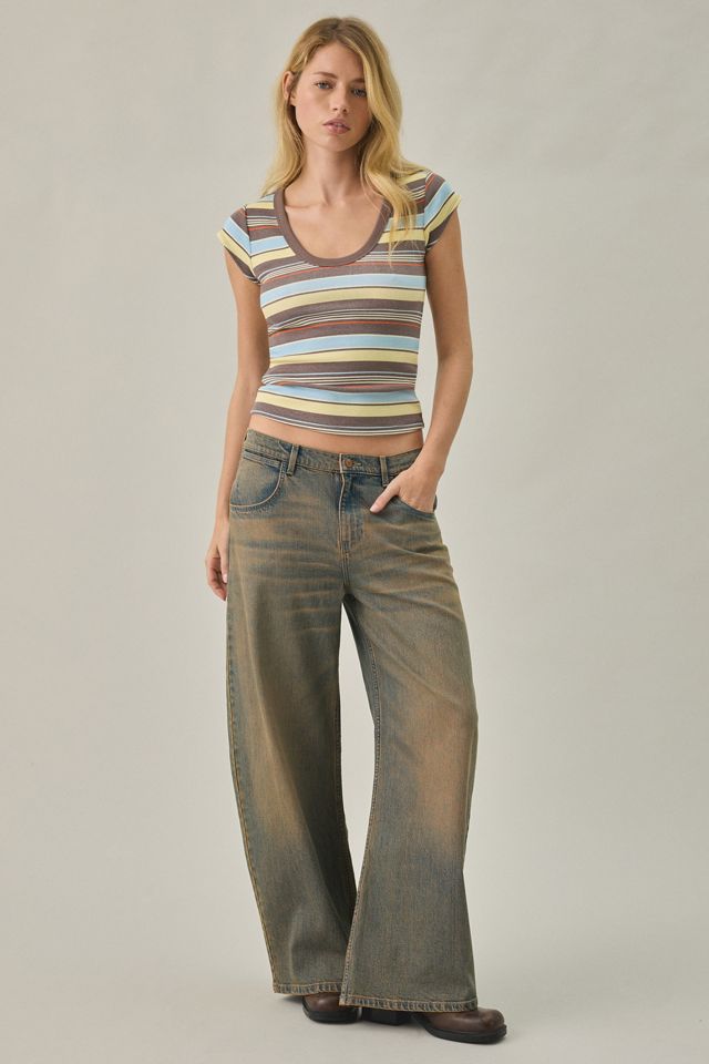 BDG Off-Duty Ribbed Scoop Neck Short Sleeve Tee #2