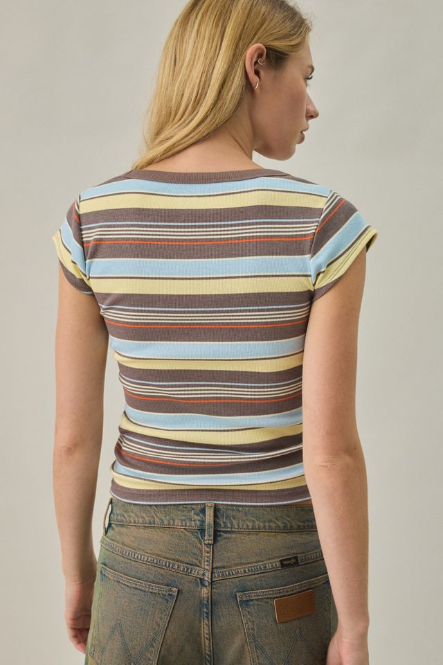 BDG Off-Duty Ribbed Scoop Neck Short Sleeve Tee #3