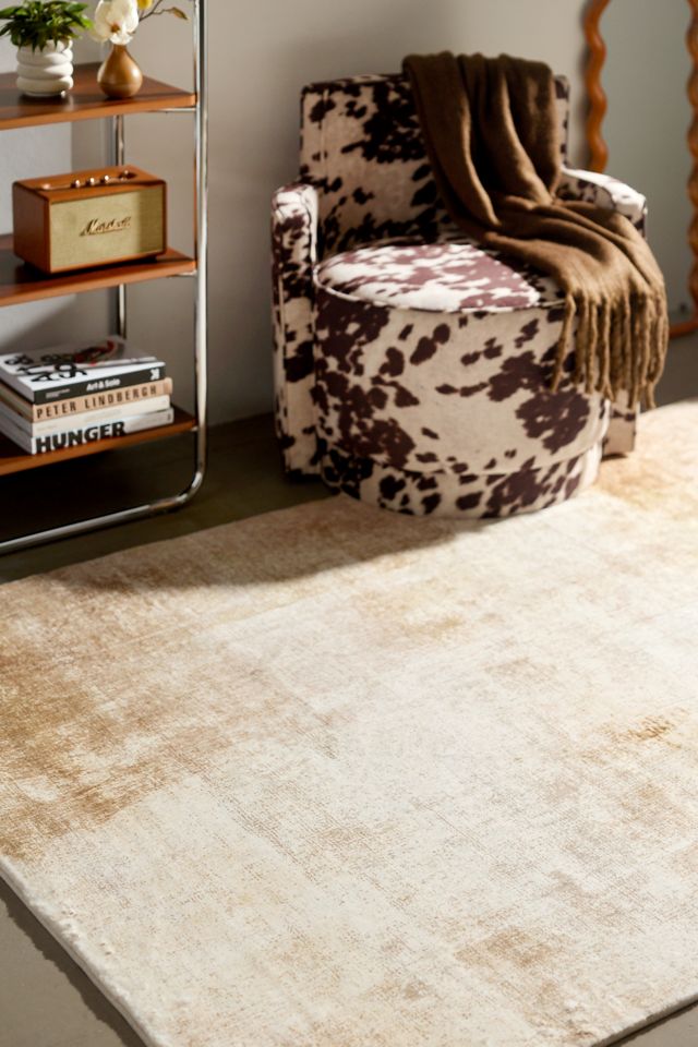 Melody Printed Faux Rabbit Fur Rug #1