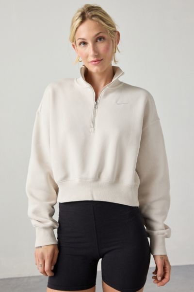 Nike Sportswear Phoenix Fleece 1/4 Zip Cropped Sweatshirt