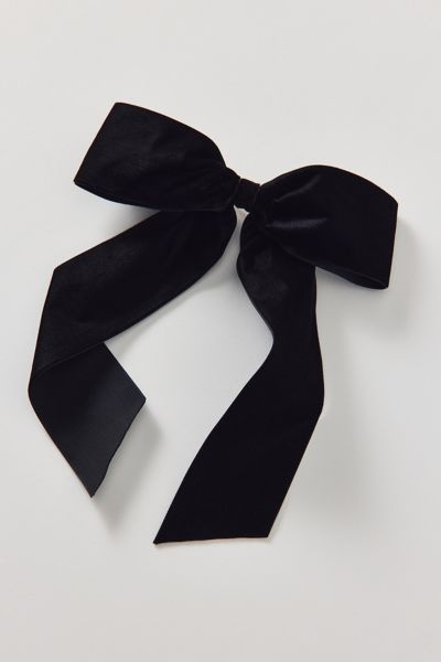 Drapey Velvet Hair Bow Barrette