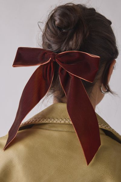 Drapey Velvet Hair Bow Barrette