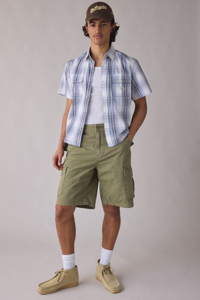 GUESS JEANS Boxy Cropped Short Sleeve Shirt #4