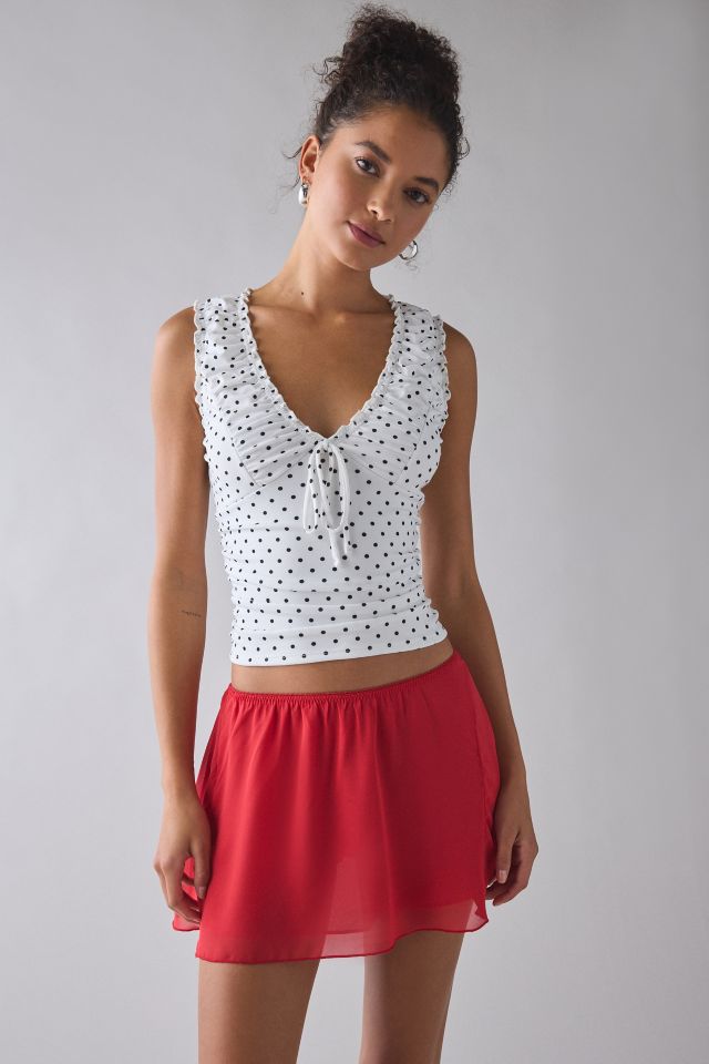 Frankies Bikinis Serenity Somer Chiffon Mini Skirt #1