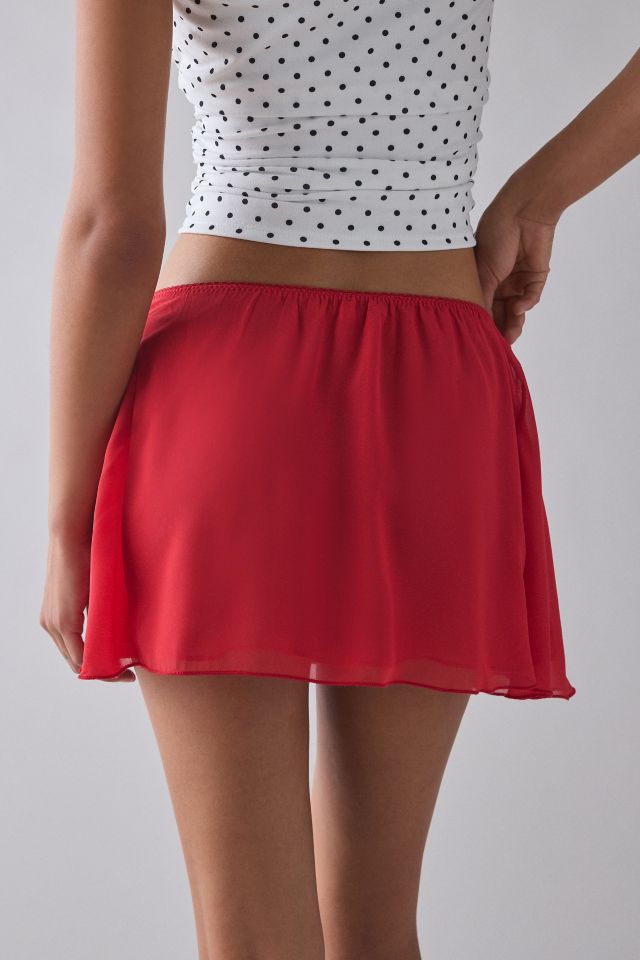 Frankies Bikinis Serenity Somer Chiffon Mini Skirt #2