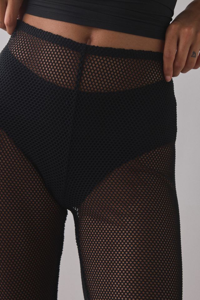 ReMADE By UO Remnants Sheer Netted Capri Pant #2