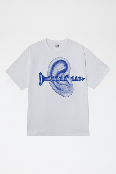 Obey Records Ear Graphic Tee In White, Men's At Urban Outfitters In White