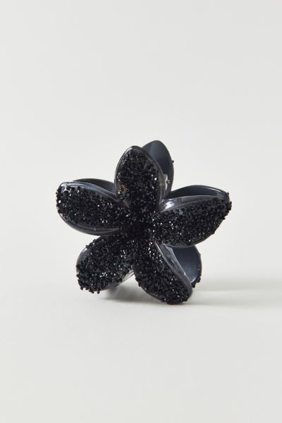 Aria Glitter Flower Claw Clip