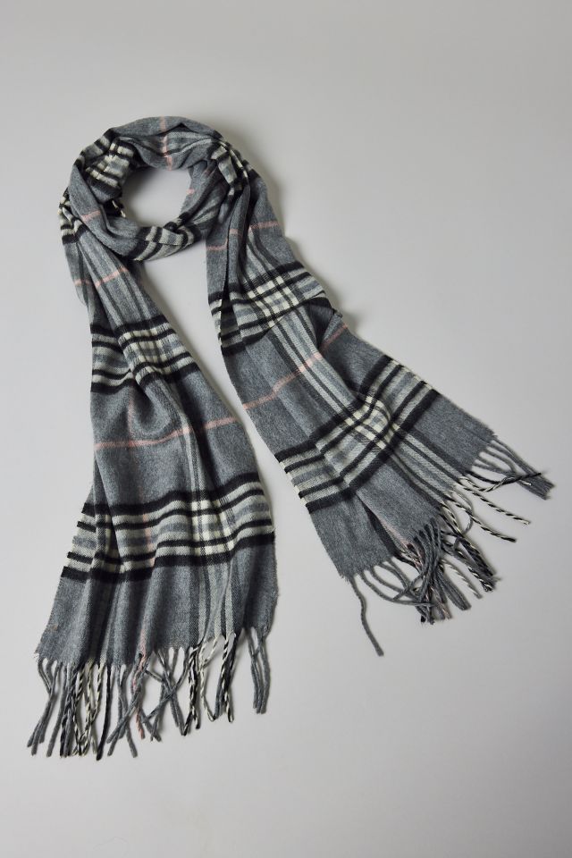 Vintage By UO Plaid Fringe Scarf #1