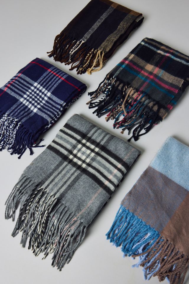 Vintage By UO Plaid Fringe Scarf