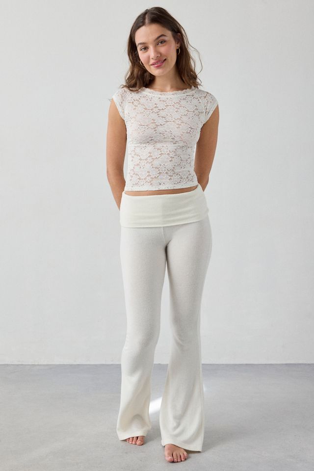 Out From Under Lace Boatneck Tee #2
