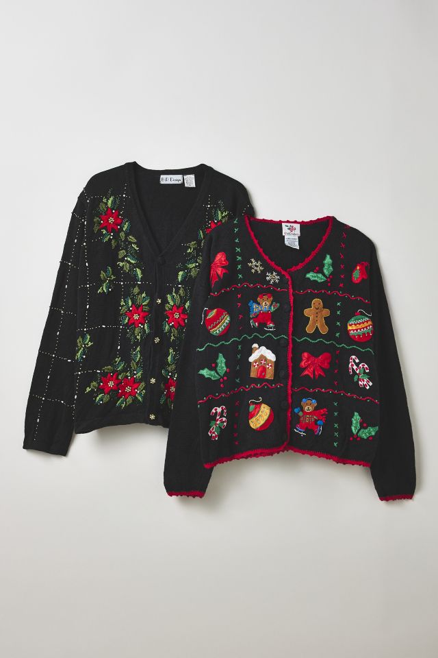 Vintage By UO Christmas Cardigan Sweater #1