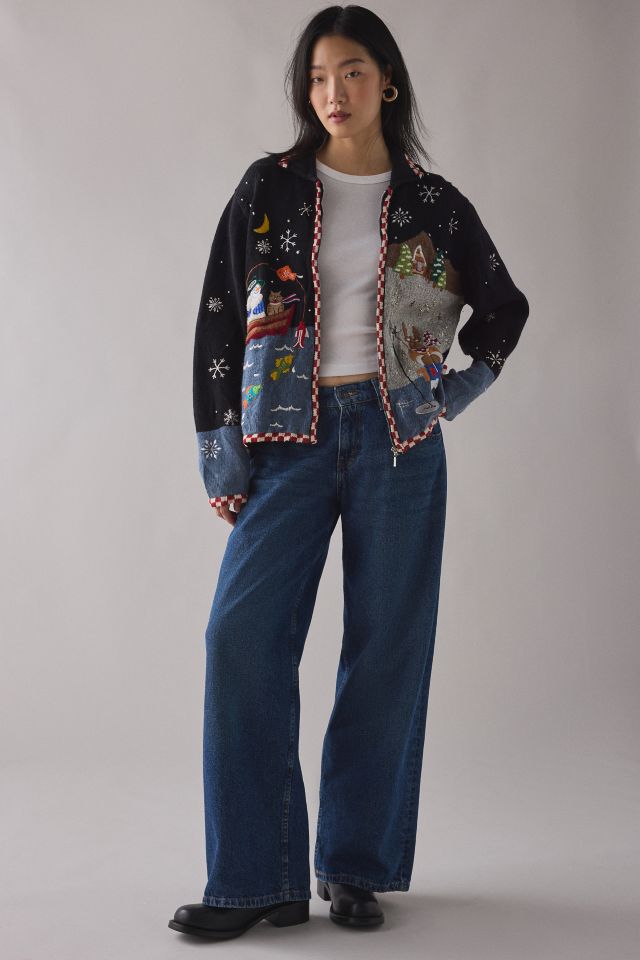 Vintage By UO Christmas Cardigan Sweater #3