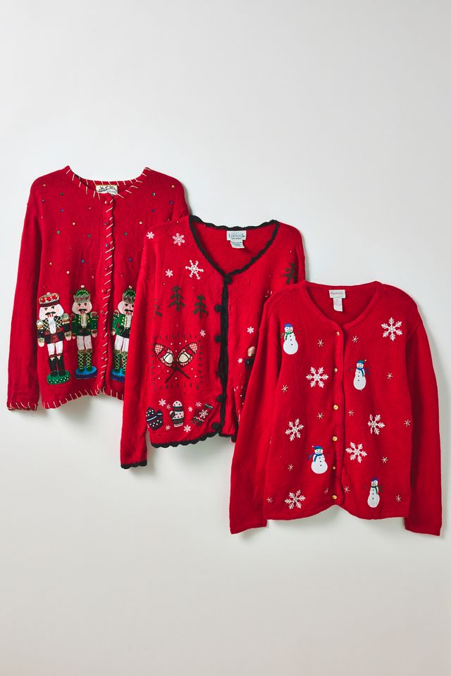 Vintage By UO Christmas Cardigan Sweater #1