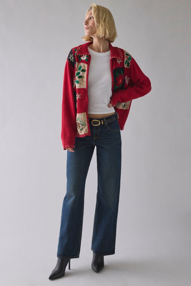 Vintage By UO Christmas Cardigan Sweater #2