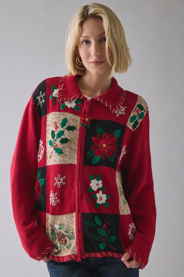 Vintage By UO Christmas Cardigan Sweater #3