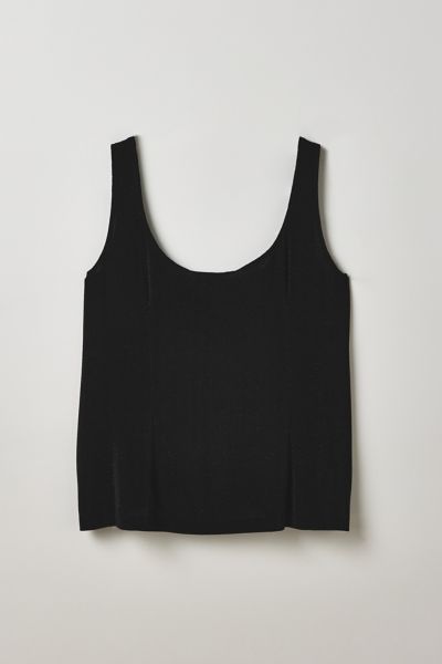 Vintage By Thrift Like A Girl Black Scoop Neck Tank Top