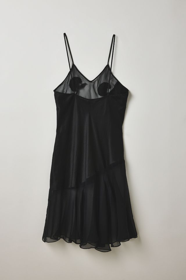 Vintage By Thrift Like A Girl Victoria’s Secret Asymmetric Midi Silk Slip #1