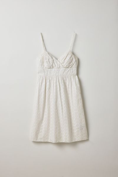Vintage By Thrift Like A Girl Eyelet Lace Babydoll Mini Dress